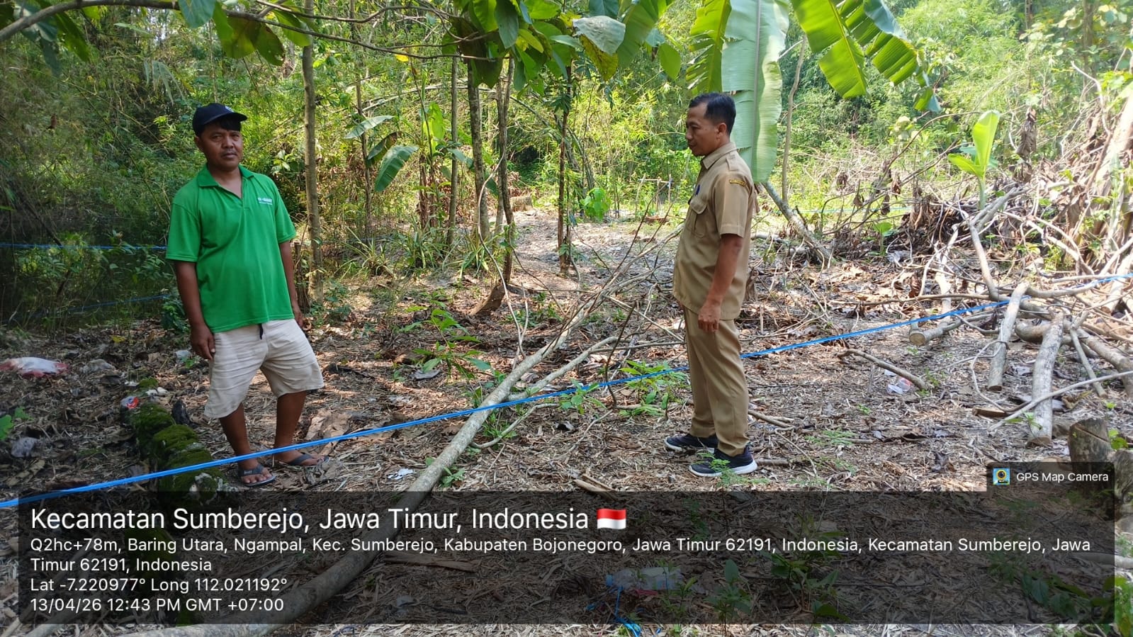 Survey lokasi dan wawancara terkait perijinan tower desa ngampal