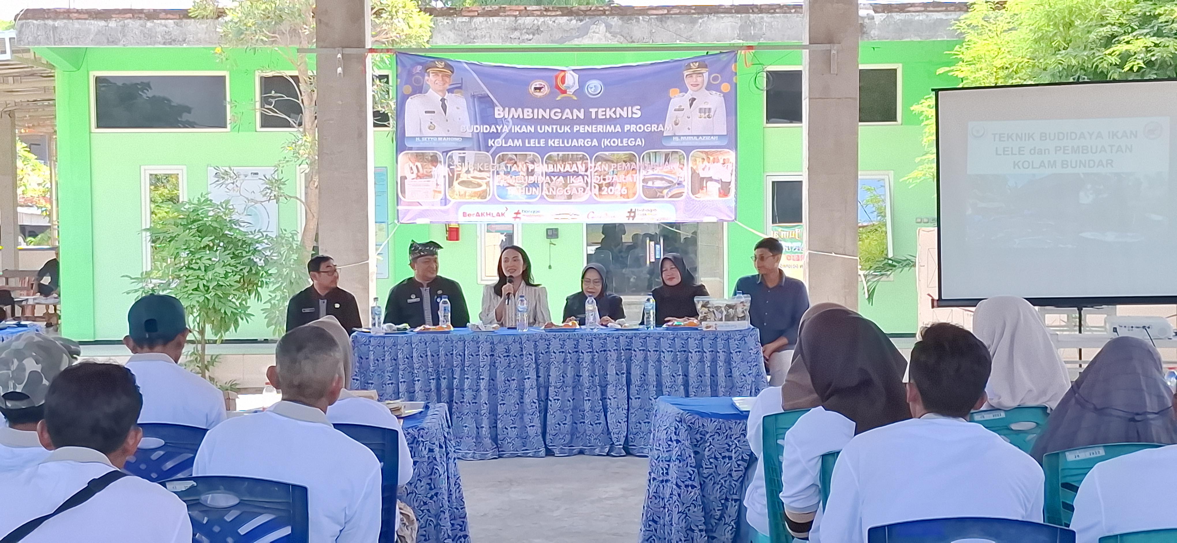 Bimbingan Teknis Budidaya Ikan Untuk Penerima Program Kolam Lele Keluarga (KOLEGA)