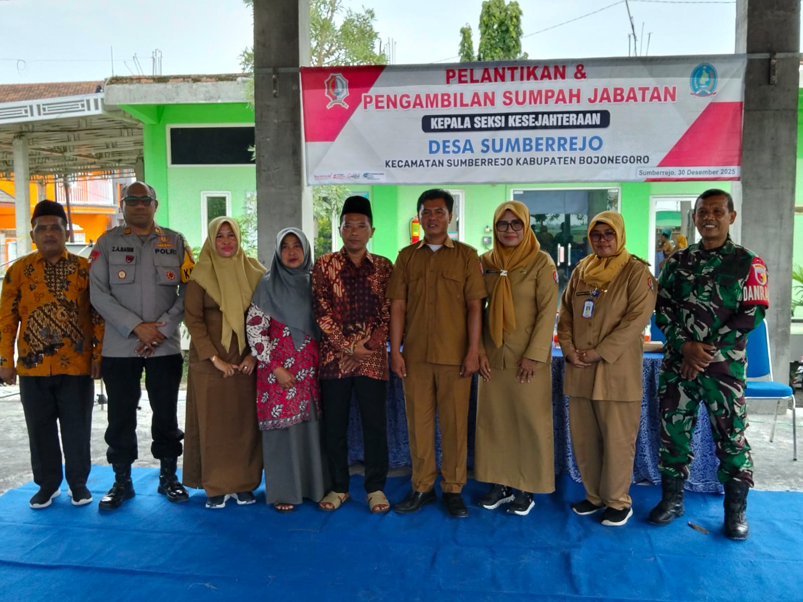 Pelantikan dan Pengambilan Sumpah Kasi Kesra Desa Sumberrejo